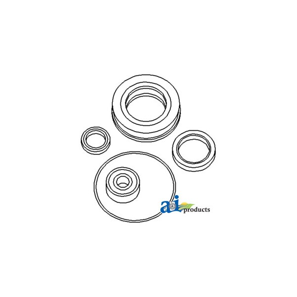 Seal Kit Incls: pilot brg, greaseable release brg, PTO seals & O-ring 6" x6" x1"